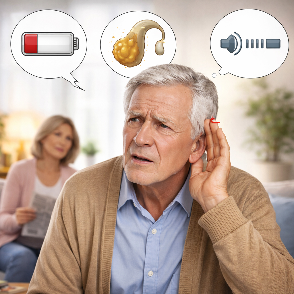 Чому слуховий апарат став тихішим?