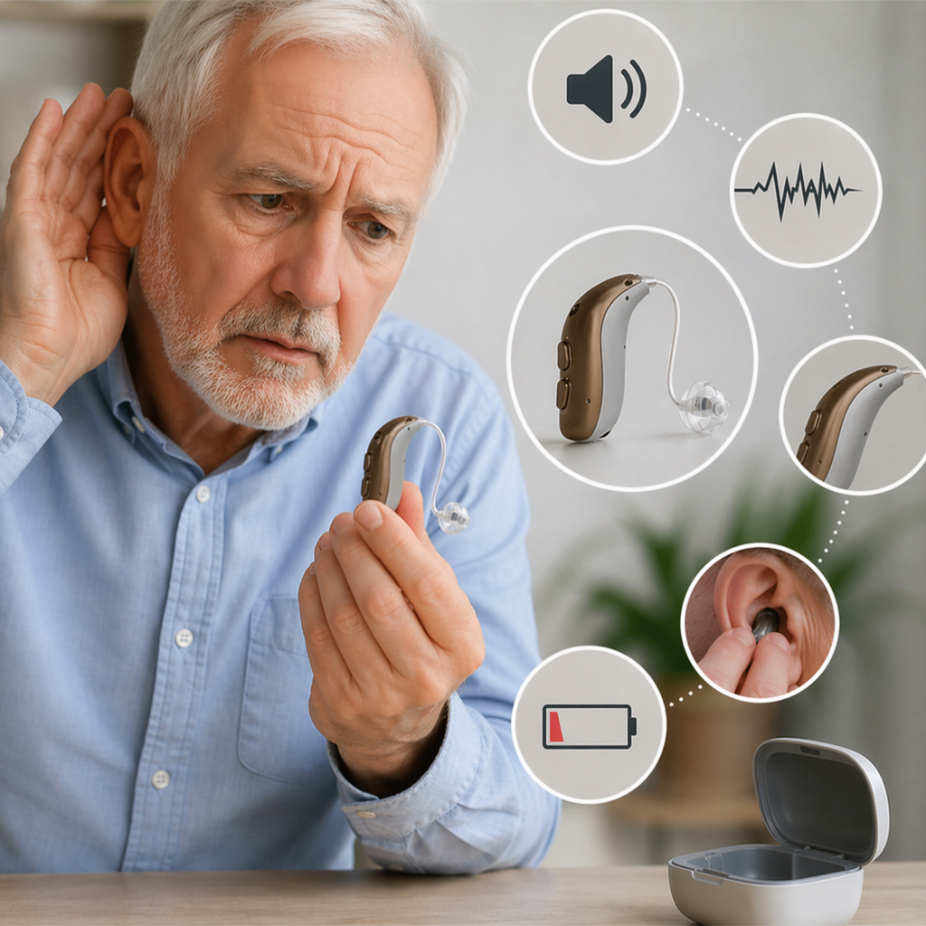 Як зрозуміти, що слуховий апарат потребує обслуговування?