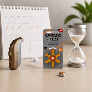 Скільки служать батарейки для слухового апарата?